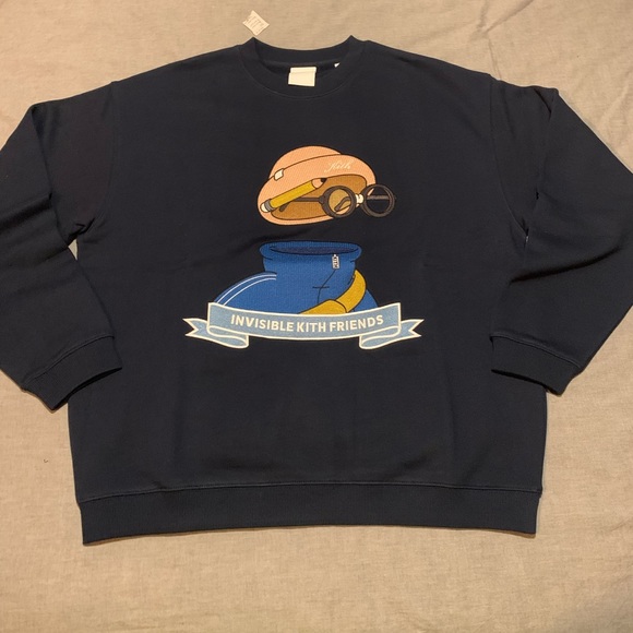 KITH x INVISIBLE FRIENDS CREWNECK NOCTURNAL - Picture 1 of 4